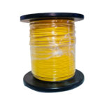 Cable Automotriz Para Instalación Color Amarillo Calibre 12 Rollo 100 Mts