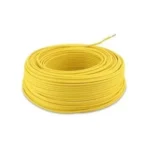 Cable Automotriz para Instalacion Color Amarillo Calibre 18 Rollo 100 mts