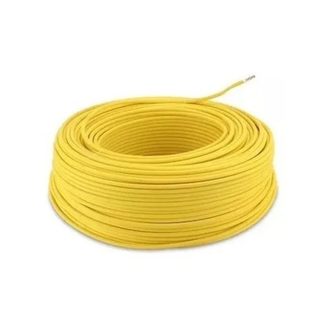 Cable Automotriz para Instalacion Color Amarillo Calibre 18 Rollo 100 mts - Image 1