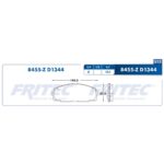 Balata Delantera FRITEC Toyota Hiace roja - Image 2